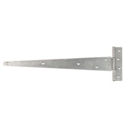 GateMate Matt Silver Straight Medium Tee Hinges 140mm x 18" x 450mm 2 Pack