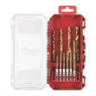 Milwaukee Shockwave HSS-G Tin Red Hex Shank Multi-Material Drill Bit Set 10 Pieces