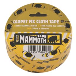 Everbuild Double-Sided Cloth Carpet Tape Clear 25m x 50mm