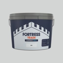 Fortress Trade Contract 10Ltr Grey Matt Emulsion  Paint