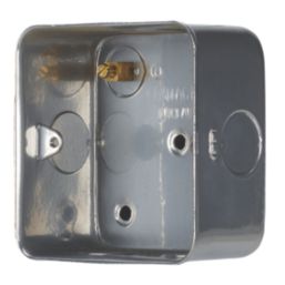 Contactum  1/2-Module Grid Metal-Clad Back Box 37mm