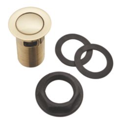 Highlife Bathrooms Slotted Pop Up Mini Basin Waste Brushed Brass 60mm