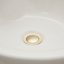 Highlife Bathrooms Slotted Pop Up Mini Basin Waste Brushed Brass 60mm