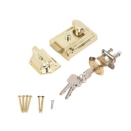 Smith & Locke   Traditional Night Latch Brass Effect 60mm Backset