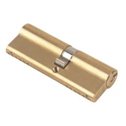 Yale Fire Rated 1 Star Double Euro Cylinder Lock BS 40-50 (90mm) Polished Brass