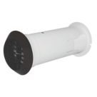 Manrose Internal Fit Wall Kit with Backdraft Shutter 117mm