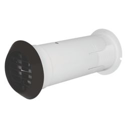 Manrose Internal Fit Wall Kit with Backdraft Shutter 117mm