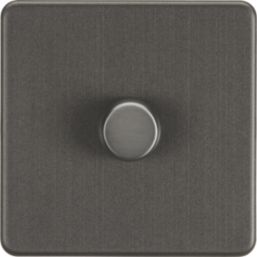 Knightsbridge  1-Gang 2-Way LED Intelligent Dimmer Switch  Smoked Bronze