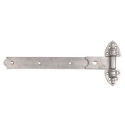 GateMate Matt Silver Straight Heavy Reversible Hinges 155mm x 18" x 450mm 2 Pack