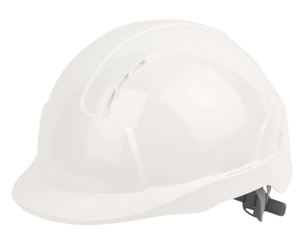 JSP EVOLite Vented Safety Helmet White Screwfix