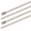 Essentials Stainless Steel Cable Ties Metallic 15.2cm x 0.46cm 100 Pack