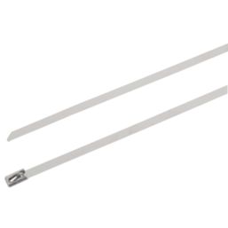 Essentials Stainless Steel Cable Ties Metallic 15.2cm x 0.46cm 100 Pack