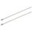Essentials Stainless Steel Cable Ties Metallic 15.2cm x 0.46cm 100 Pack