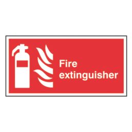 Essentials  Non Photoluminescent "Fire Extinguisher" Sign 100mm x 200mm