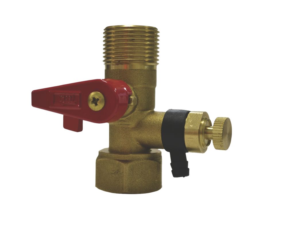 Tesla Expansion Vessel Service Valve 3/4" x 3/4" Screwfix