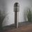 LAP Shutter 650mm Outdoor Post Light Brushed Stainless Steel