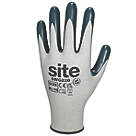 Site  Gloves White/Blue X Large