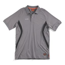 Scruffs Trade Tech Moisture Wicking Work Polo Graphite 2X Large 46" Chest