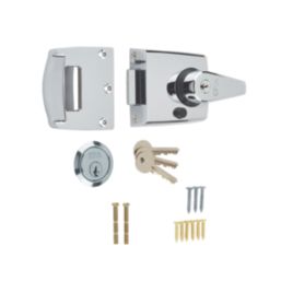 ERA 193-37-1  Double Locking Night Latch  Polished Chrome 60mm Backset