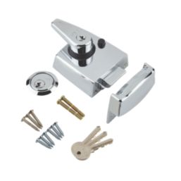 ERA 193-37-1  Double Locking Night Latch  Polished Chrome 60mm Backset
