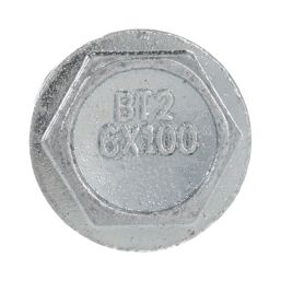 DEWALT Blue-Tip Fire Rated Flange Self Tapping Screw Bolts 6mm x 100mm 50 Pack