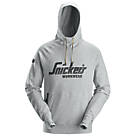 Snickers 2894 Logo Hoodie  Grey Melange XX Large 52" Chest