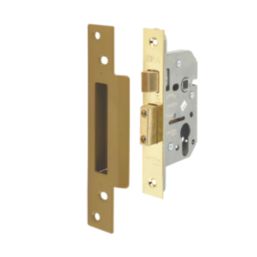 ERA  Polished Brass Euro Sashlock 65mm Case - 44mm Backset