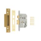 ERA  Polished Brass Euro Sashlock 65mm Case - 44mm Backset