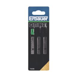 Erbauer   Wood Jigsaw Blades 100mm 3 Piece Set