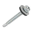 Easydrive  Flange Self-Drilling Screws with Washers 5.5mm x 75mm 100 Pack