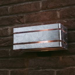Lutec Vidar Outdoor Wall Light Galvanised Steel