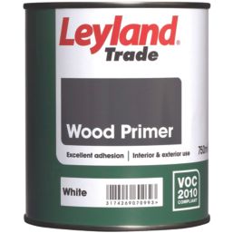 Leyland Trade  750ml White Matt  Interior & Exterior Wood Primer