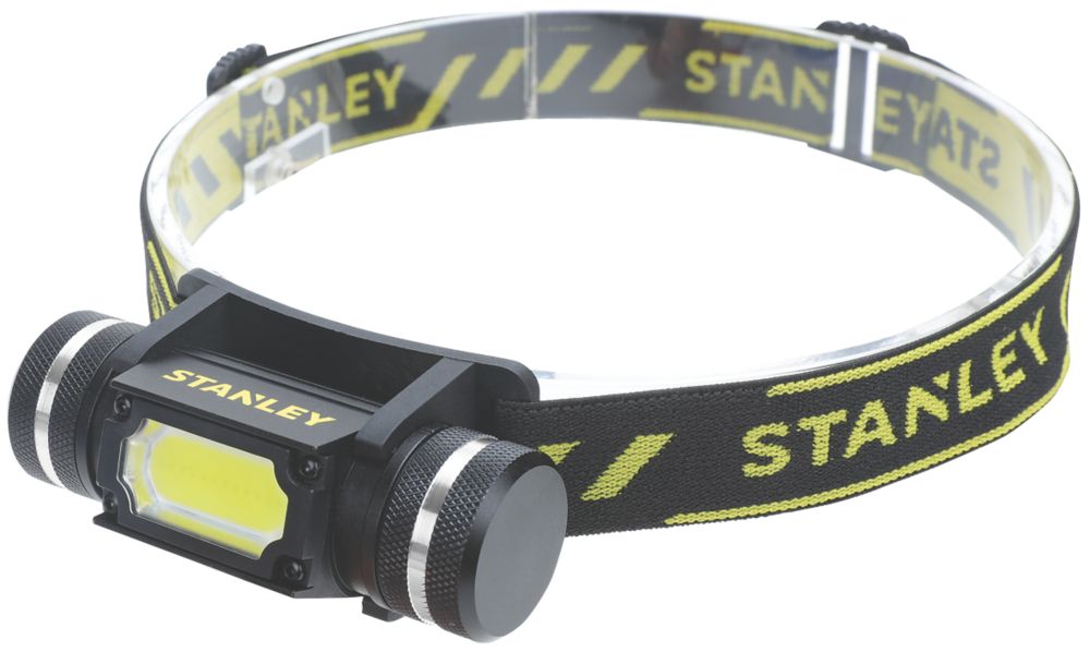 Stanley LED Aluminium Head Torch Black 250lm Screwfix