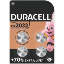 Duracell CR2032 3V Coin Cell Lithium Speciality Batteries 4 Pack