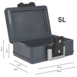 Yale 4Ltr Water-Resistant Fire Chest Small 354mm x 255mm x 145mm