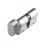 Cisa  Astral S Series 10-Pin Euro Cylinder & Thumbturn 35-45 (80mm) Nickel-Plated