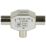 Labgear Coax (Male) to F-Plug (Male) 2-Way T-Splitter