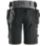Snickers 6175 Stretch Work Shorts Steel Grey / Black 39" W
