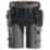Snickers 6175 Stretch Work Shorts Steel Grey / Black 39" W