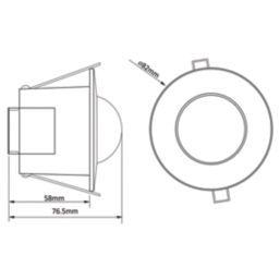 Timeguard STFM360 Indoor White PIR Sensor 360°