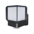 Brackenheath iSpot Deco Indoor & Outdoor Cube Wall Light With PIR & Photocell Sensor Black