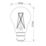 LAP Myko  B22 A60 LED Virtual Filament Smart Light Bulb 7.3W 806lm