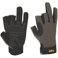 Site 420 3-Finger Framer Performance Gloves Grey / Black Large