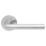 Jigtech Riva Lever on Rose Door Handles Pair Satin Chrome