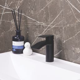 ETAL Spear Matt Black 184mm Standard Lever Mono Basin Mixer Tap