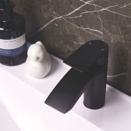 ETAL Spear Matt Black 184mm Standard Lever Mono Basin Mixer Tap