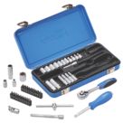 Draper  Mixed Drive Metric Socket Set in Metal Case 45 Pieces