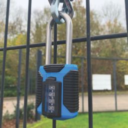 Squire CP50 2.5 ATLS Weatherproof Long Shackle Combination  Padlock Blue 50mm