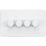 Knightsbridge  4-Gang 2-Way LED Intelligent Dimmer Switch  Matt White