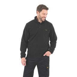 Site Blockley 1/4 Zip Fleece Black Small 42" Chest